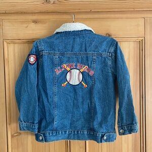 Vintage Kidconnection Denim Alpine Baseball Jacket